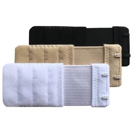 Chanie Women Pack of 3 Soft Comfortable 2 Hooks Bra Extender