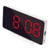 LED Mirror Alarm Clock Electronic Alarm Clock Adjustable Mirror Bedside