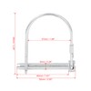 X AUTOHAUX Bicycle Arch D Shape Trailer Shaft Locking Pin