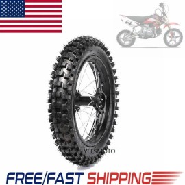 Unbranded 1.85x14" Rear Wheel Rim 90/100-14 Tire for Dirt PitPro Bike Taotao Motorcycle US