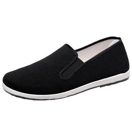 DADAWEN Kung-Fu Martial Arts Tai-Chi Shoes with Soft Cushion Layers Sew by Hand, 9.5 UK, Black C