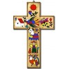 Living World Cross. Wood Cross. Latin American Cross. Wood Cross