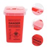 SAFIGLE 3Pcs Disposal Container with Flip Open Lid Durable Collector
