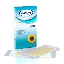 Mandy’s Soft Feel Wax Strips for Face – Hair Removal Facial Waxing Strips – 6 Double Sided Fabric Strips