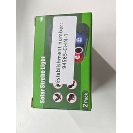 4 Pack Solar Ultrasonic Nocturnal Animal Repeller, Ultrasonic Deer Deterrent Outdoor for Yard, Predator Lights with Red&Blue for Chicken Coop, Effective Bird Repellent Outdoor for Cat Fox Coyote