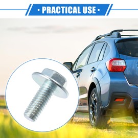 VekAuto Timing Belt Cover Bolt Compatible for Subaru Baja 2003-2006 2.5L H4 2.5L H4 Turbo, Durable Metal Silver Tone