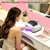 Professional Rechargeable 96W UV LED Nail Lamp, Cordless Nail Dryer
