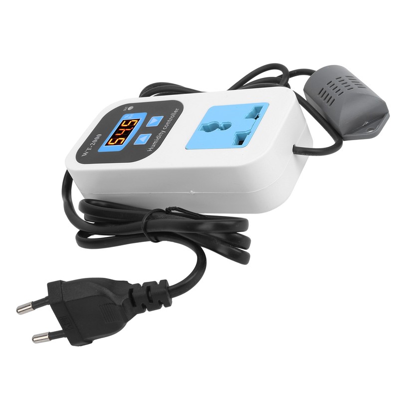Digital Humidity Controller Humidify Dehumidification Switch Socket 0%~99%RH WT2000