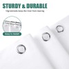 URAQT Shower Curtain Anti Mould, Waterproof Polyester Bathroom Curtains, Resistant