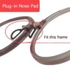 BEHLINE Eyeglass Nose Pads, Plug-in Replacement Glasses Nose Pieces Soft