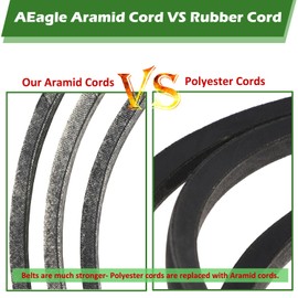 AEagle Aramid Cord Deck Belt 141" for John Deere GX21833 GX20571 D140 D150 D160 L120 L130 Ariens 07217400 Toro 119-8820 120-3892 74630 74361 74632 74635 74637 74641