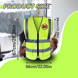 Bliceon 60th Birthday Gifts, Men's Birthday Vest Gifts, Funny Birthday Vest, Birthday Party Vests for Men and Women, 30, One size