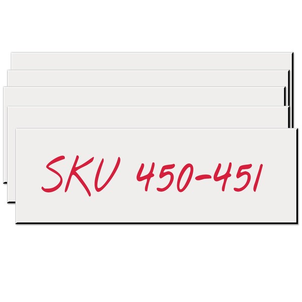 Write-On Magnetic Rack/Shelf Labels 6 x 2-10/Pk - Made in