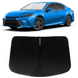 PAIMOHO Windshield Sun Shade for 2025 Toyota Camry (LE/SE/XLE/XSE), Car Front Window Sunshade with 240T Sun Visor Protector Blocks UV Rays Heat Sun Shield Accessories