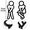 Funny Restroom Door Sign for Bathroom – 2D Acrylic Decorative