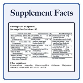Utzy Naturals U-Mune | Immune Support w/Elderberry, Echinacea, Oregano | Made in USA | 3rd Party Tested | 60 Capsules