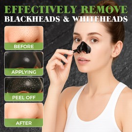 Tailgenci Blackhead Remover Mask, Charcoal Peel Off Face Mask for Men & Women, Deep Pore Cleansing Bamboo Charcoal Mask for Face & Nose, Removes Acne & Blackheads, 4.23 Oz