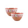 Mediterranean Outdoor/Camping/BBQ - Plastic/Melamine Dipping Snack Bowls x 2