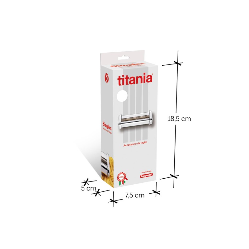 Imperia Simplex Titania line. Accessories for pasta machines. 100% made