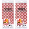 Waxed Basket Liners Red White Checkered Deli Paper Sheets -