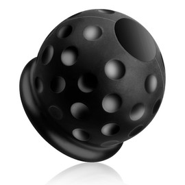 Jagowa Trailer Ball Head Cover - Soft Rubber Protection for 50mm Hitch Balls, Abrasion-Resistant, Dust-Proof & Stylish - Black (1 Piece)