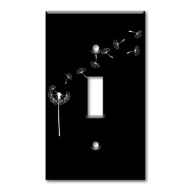 Art Plates Brand Single Gang Toggle OVERSIZE Switch/OVER SIZE Wall Plate - Dandelion