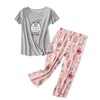 HOWINCO 2 Pack Womens Plus Size Pajama Sets Cotton Pj
