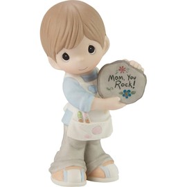 Precious Moments Mom, You Rock! Boy Figurine, Brunette