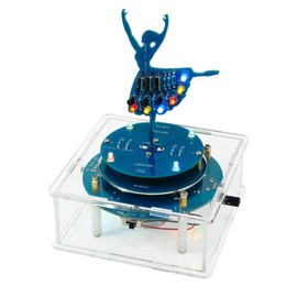 Gikfun DIY Rotating Led Ballet Girl Music Box Soldering Practice Kit- Electronic STEM Kit for School Learning Project Holiday Gift EK2174