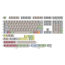 HK GAMING Custom Keycaps | Dye Sublimation PBT Keycap Set for Mechanical Keyboard | 139 Keys | Cherry Profile | ANSI US-Layout | Compatible with Cherry MX, Gateron, Kailh, Outemu | Canvas