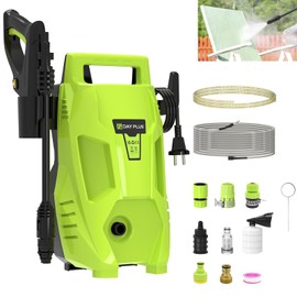 Electric Pressure Washer 1025 PSI 1.32 GPM Power Washers Electric Powered with 23ft Pressure Hose, 3-in-1 Power Jet Nozzle and Foam Cannon, Power Washers for Home, Cars, Patio, Green