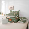 Camper Adventure Theme 7 Pieces Bedding Set Full Size,Happy Camping