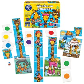 Orchard Toys - Girafes en écharpes - Amélioration des compétences de correspondance des Couleurs et de comptage - Jeu éducatif amusant Pour 2 à 6 joueurs - 4 à 7 ans - 002372.