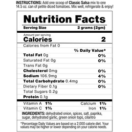 Fresh Salsa Seasoning Mix by GW Spice Co. – Mild Dry Salsa Packets for Homemade Salsas, Canning, & Dip – Makes 8 Pints of Mild Fresh Salsas – Versatile Meat Seasoning & Rub