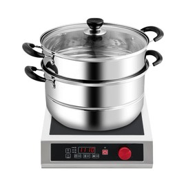 LIAPDG Commercial Induction Cooktop, Portable Induction Cooktop Countertop Electric Stove Powerful Electric Induction Burner Induction Heater with Digital Sensor & LED Display 10 Adjustable Gears