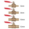 ExcInter 12mm Hose Barb Inline Water/Air Gas Fuel Line Shut-Off