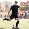 4Pcs 13.58x2.76in Arm Band Soccer Armband Black Elastic Exercise Armband