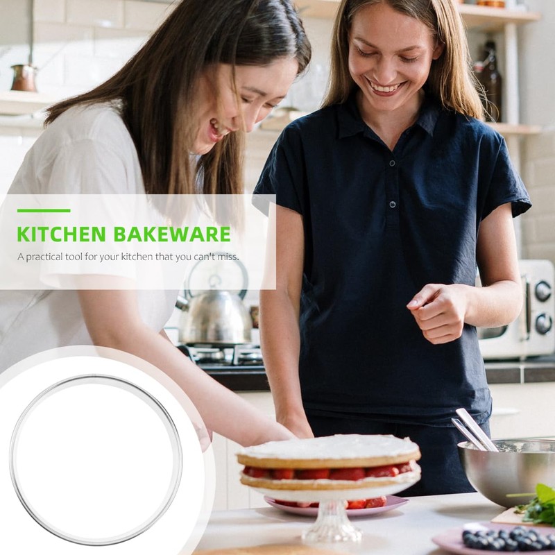 iplusmile Stainless Steel Pizza Saucing Ring Molds Baking Muffin Cutter,