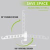 JOLY FANG Foldable Coat Hook, Wall Clothes Airer, Wall Hook,