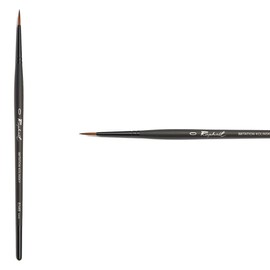 Raphael Stradivarius Synthetic Kolinsky Watercolor Brush, 0, Black