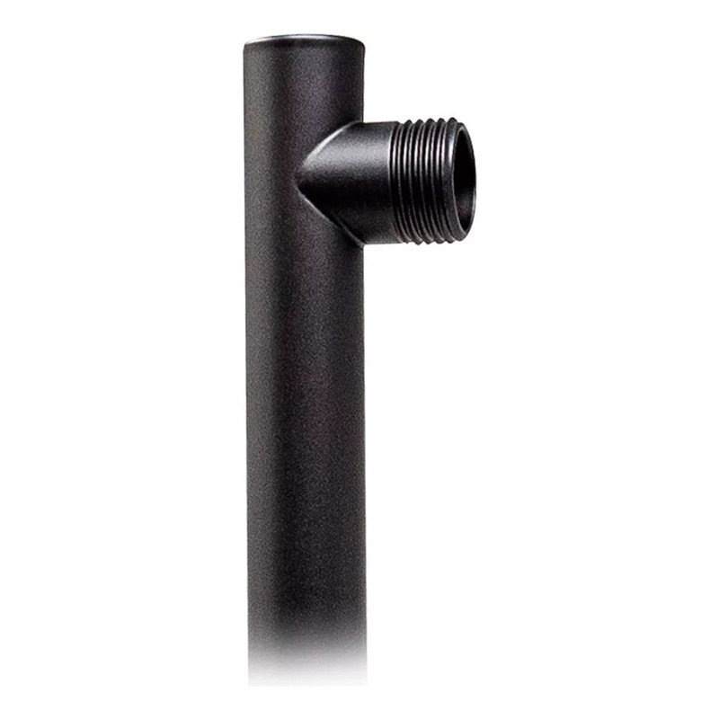 Meer Brazo Para Regadera Redondo 40 Cm Negro Mate Acero