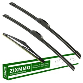 ZIXMMO 26"+16" windshield wiper blades with 10" Rear Wiper Blades Set Replacement for 2013-2018 Toyota Rav4 Original Factory Quality，Easy DIY Install (Set of 3)