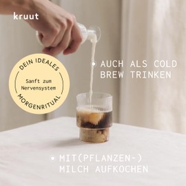 Kruut Magic Brew Organic 75g - Wild Herb Powder as Coffee Alternative with Waiting Root, Dandelion Root and Chaga - Raw Food Nutrients Proteins (75g)