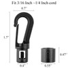 ZHOUBIN Bungee Shock Cord Snap End Hook for 1/4 inch