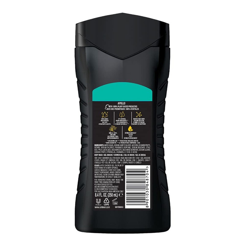 Axe Men's Apollo 3-in-1 Sage & Cedarwood Scent Face Hair
