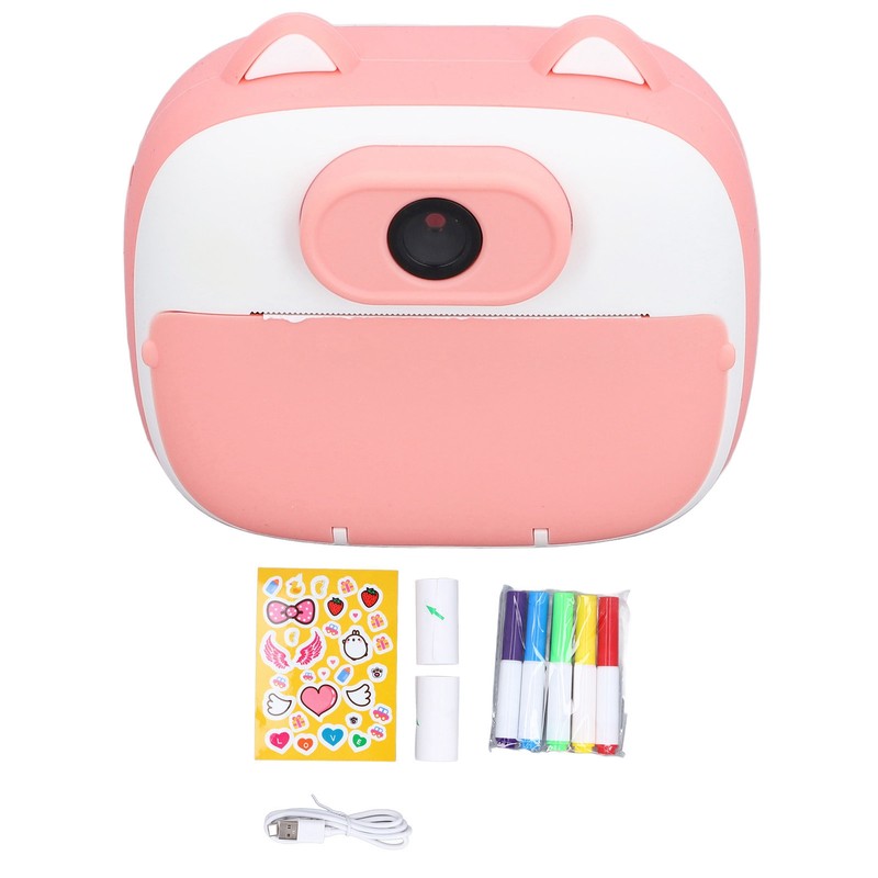 Kids Instant Print Camera with 3 Roll Photo Paper 2in