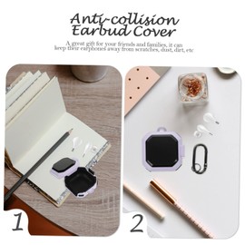 OSALADI 1set Wireless Earphone Case Cover TPU Protective Shell for Buds Portable Earbuds Box Keychain Hook Easy Charging