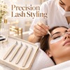 4pcs Precision Stainless Steel Eyelash Extension Tweezers – Anti-Static, Non-Slip