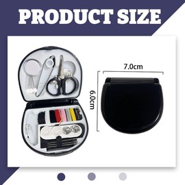 XURJUMI 2 Mini Travel Sewing Kit, Needle and Thread Set, Premium Sewing Accessories, Suitable for Travellers, Adults, Beginners, Emergency, DIY and Home