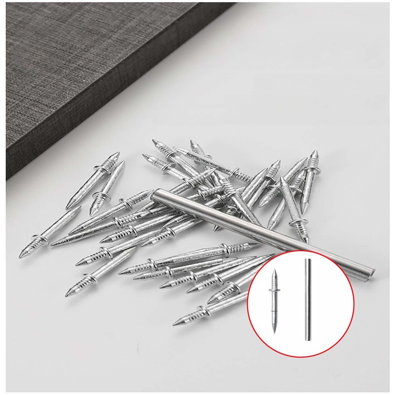 50 Pcs Double Headed Skirting Nails, Double Sided Nails, Double